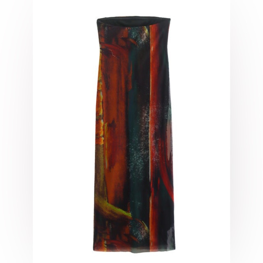 Abstract Multicolor Maxi Dress - Picture 4 of 6